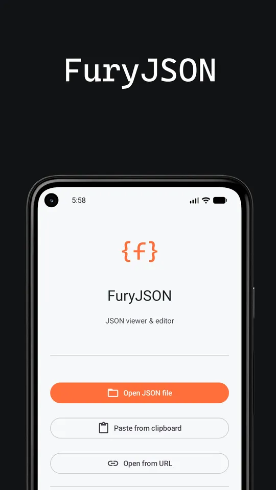 FuryJSON screen 1