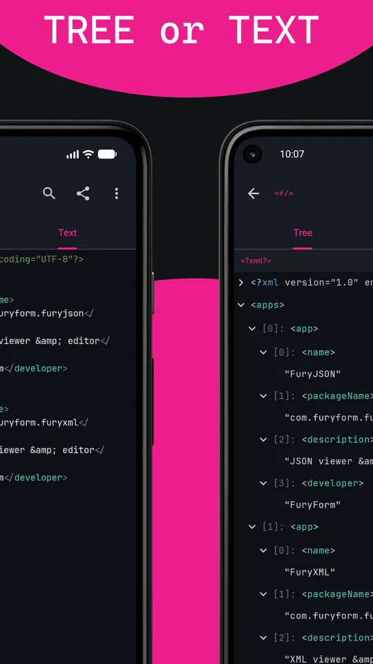 FuryXML screen 3